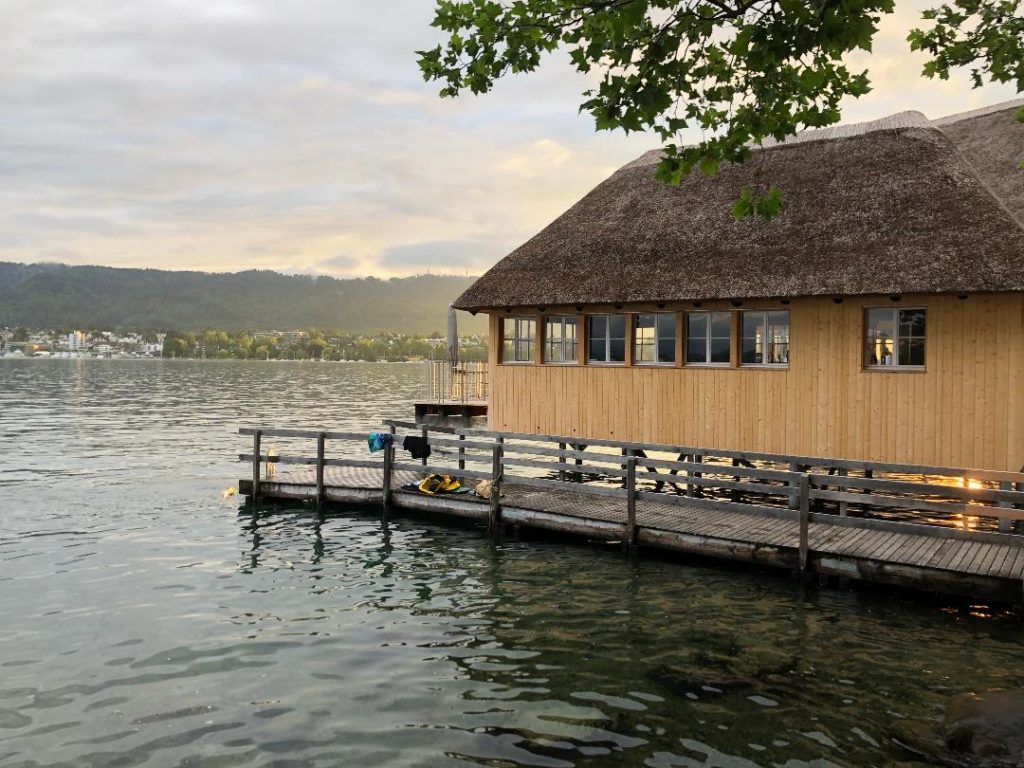 Dock view from the side at restaurant Fischstube